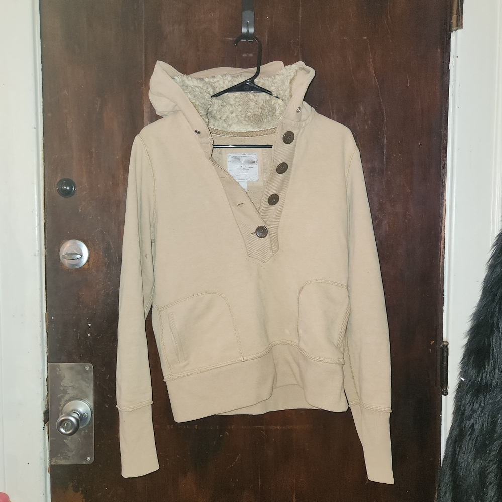 Vintage fur hoodie